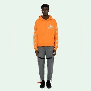 off white orange hoodie